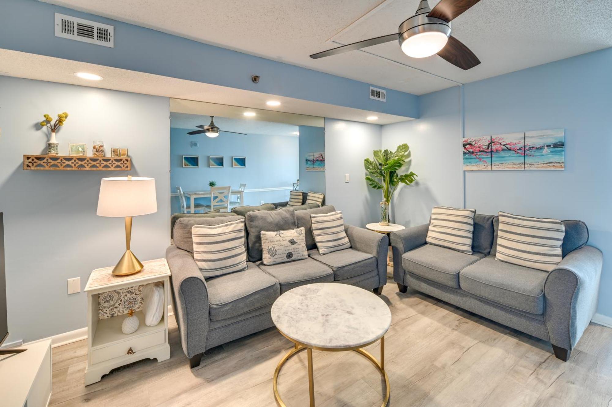 Cozy Coastal Condo With Airy Oceanfront Balcony Myrtle Beach Exterior foto